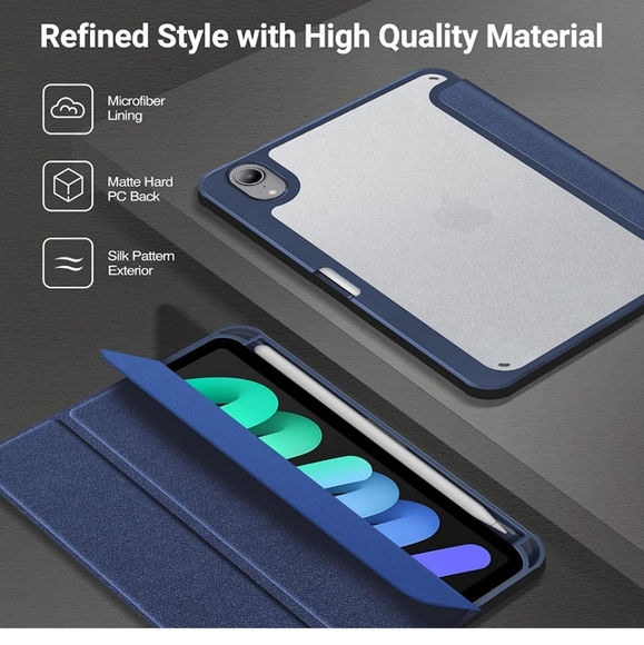 ProCase iPad Mini 6 6th Generation Case 8.3 Inch with Pencil Holder - Picture 3 of 8